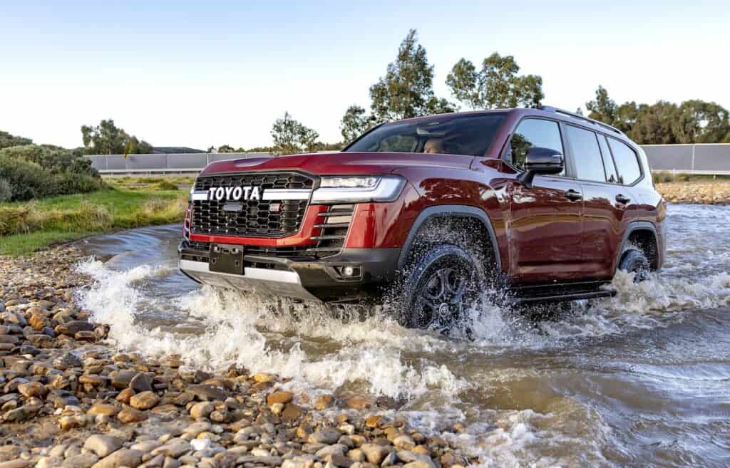 2026 Toyota LandCruiser hybrid test vehicle.