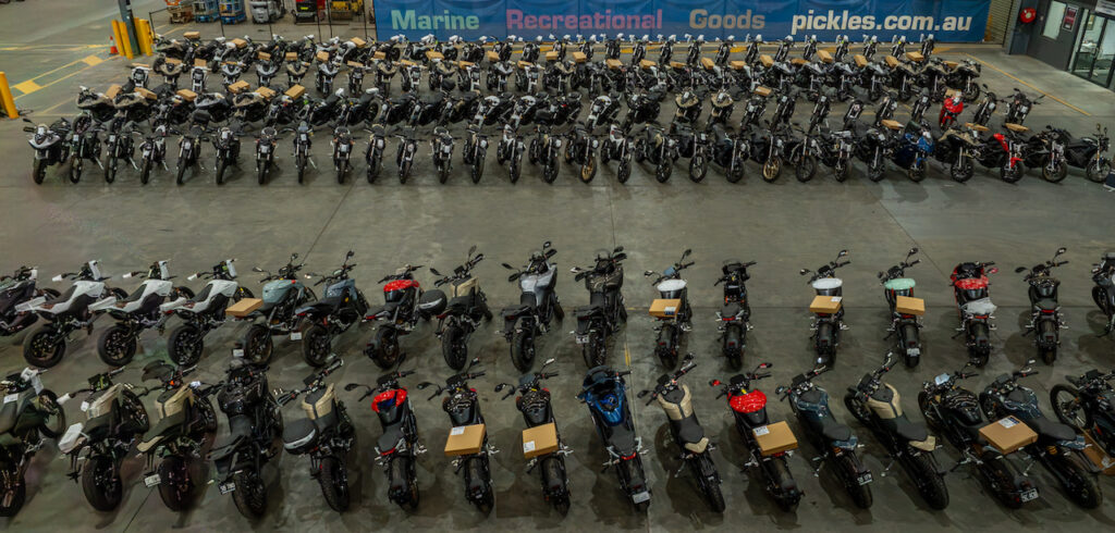 Zero e-motorbikes at Pickles Electric Motorcycle Auction September 2025