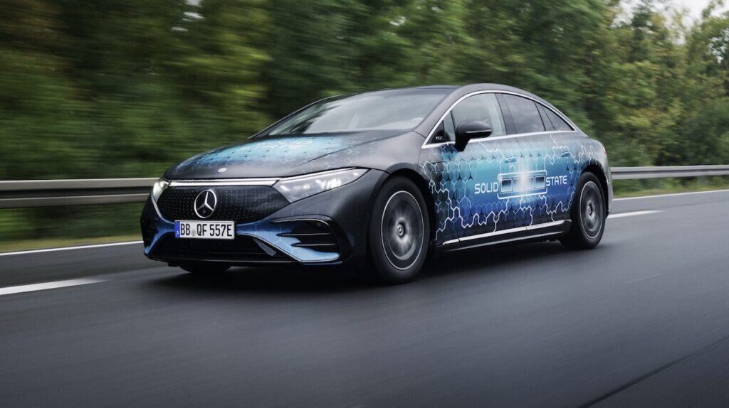 2025 Mercedes-Benz EQS solid state battery testing.