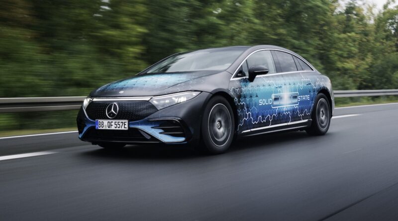2025 Mercedes-Benz EQS solid state battery testing.