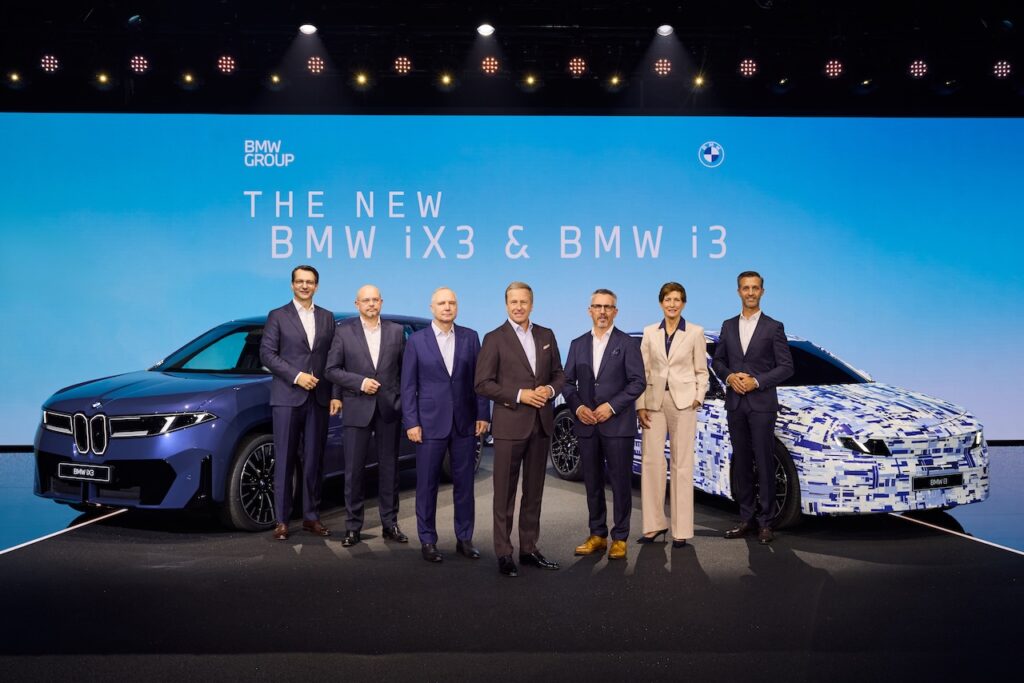 BMW board with iX3 and i3.