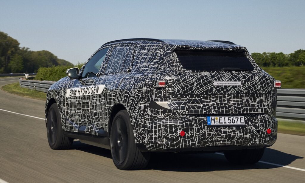 2028 BMW iX5 Hydrogen prototype on-test.