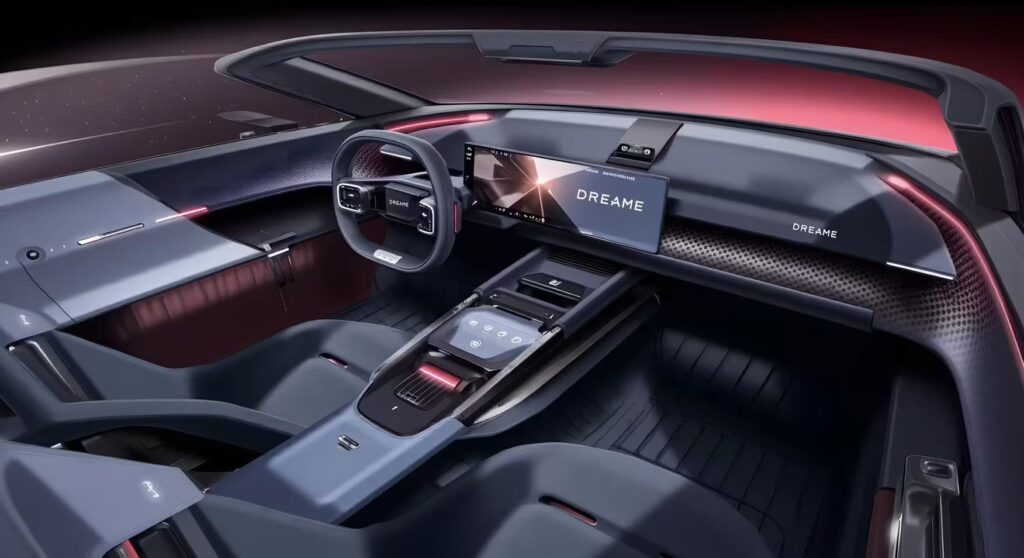 2027 Dreame hypercar interior.