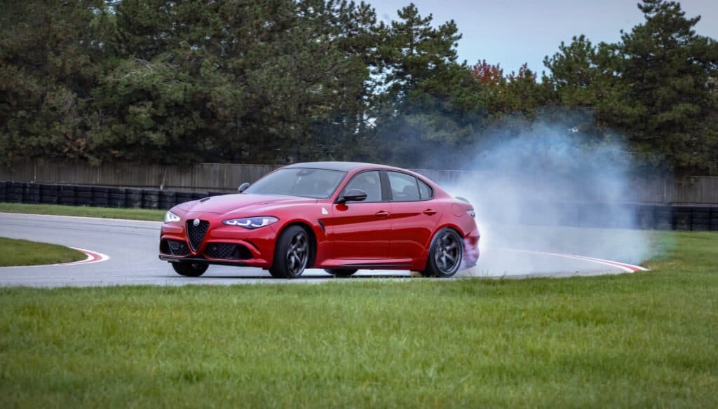 Alfa Romeo Giulia Quadrifoglio is powered by a 2.9-litre twin-turbo V6; in future Alfa Romeo hasn't ruled out an all-electric QV.