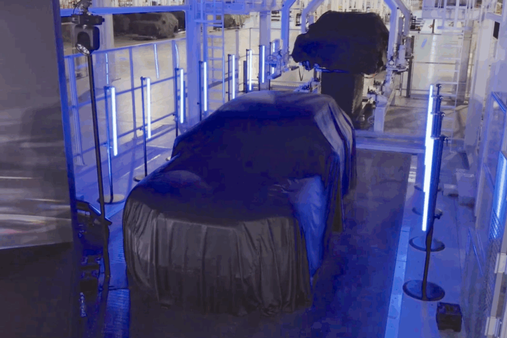 2026 Bentley Urban SUV on the assembly line at Crewe factory.