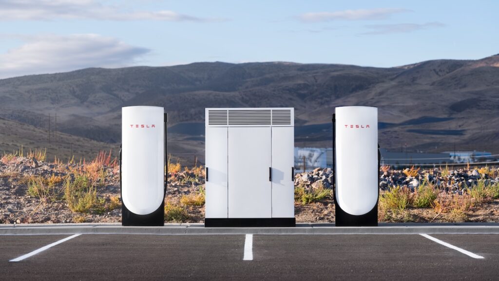 Tesla V4 Supercharger network.