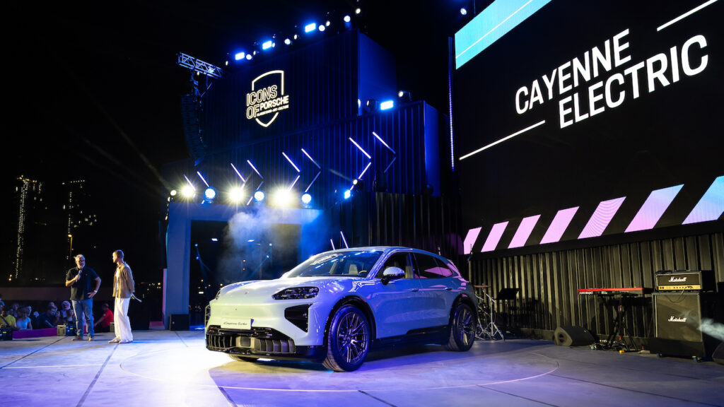 2026 Porsche Cayenne Turbo Electric revealed in Dubai