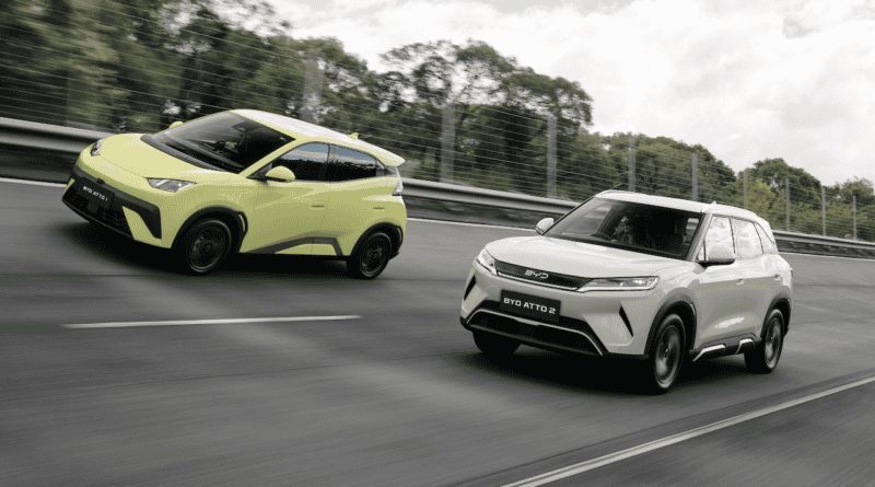 2026 BYD Atto 1 and BYD Atto 2.
