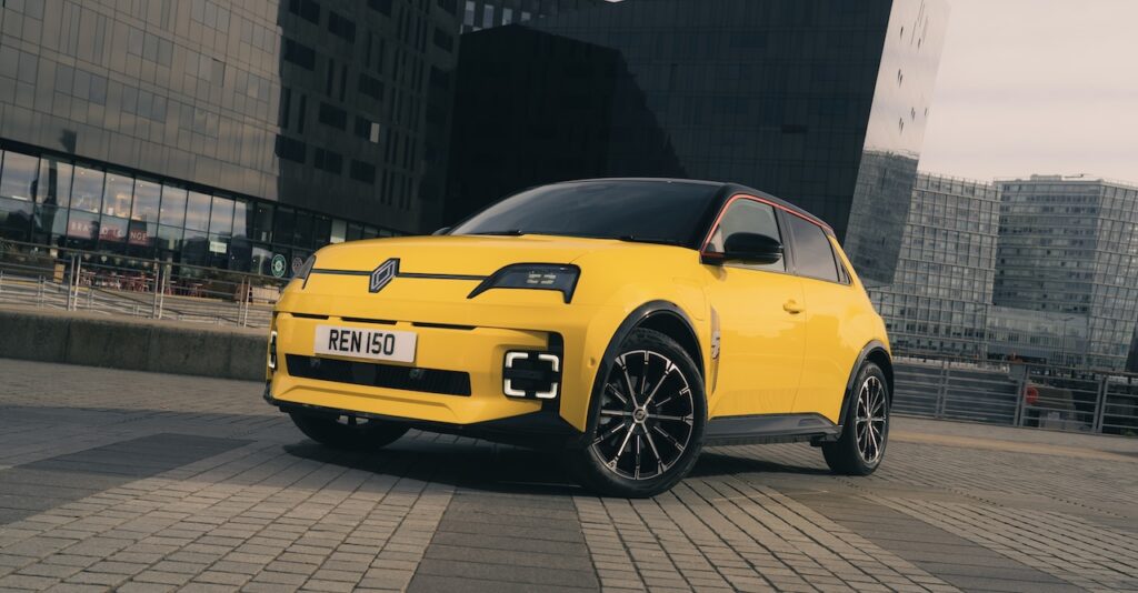 2025 Renault 5 E-Tech in right-hand-drive UK