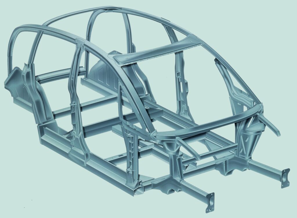 2000 Audi A2 aluminium space frame.