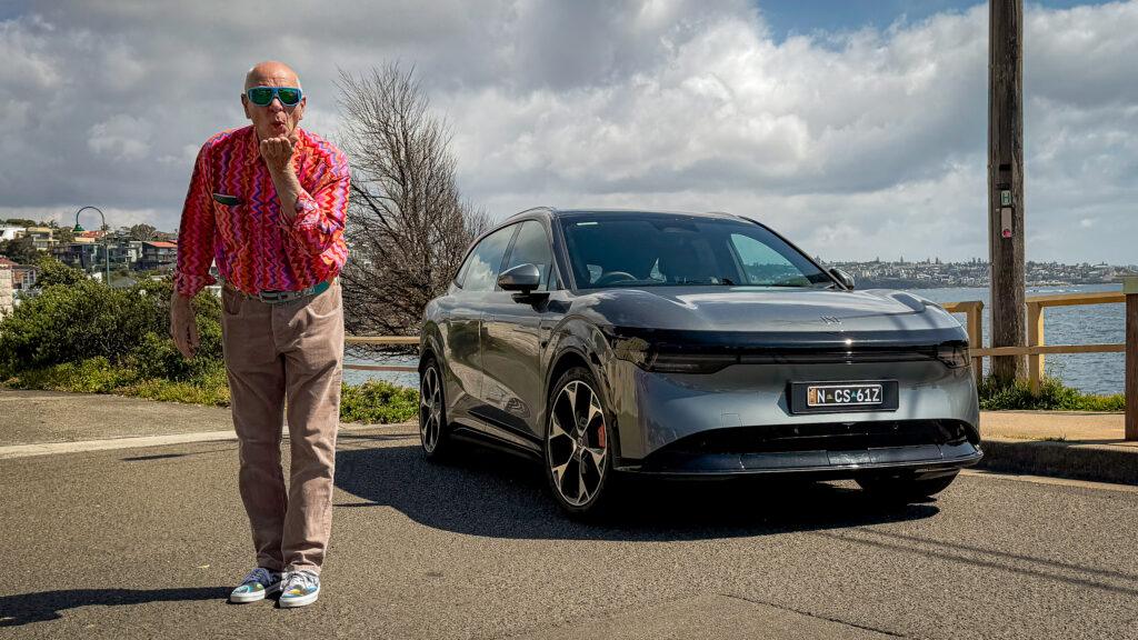 Dr Karl with a Zeekr 7X Performance.