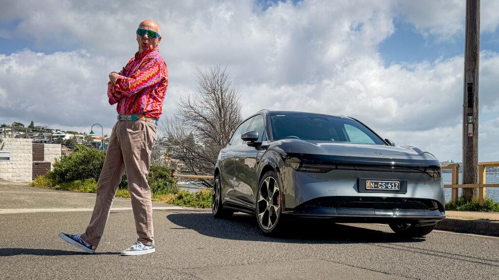 Dr Karl with a Zeekr 7X Performance.