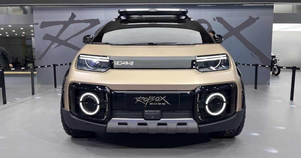 Chery’s iCar RoBox concept at the 2026 Beijing auto show