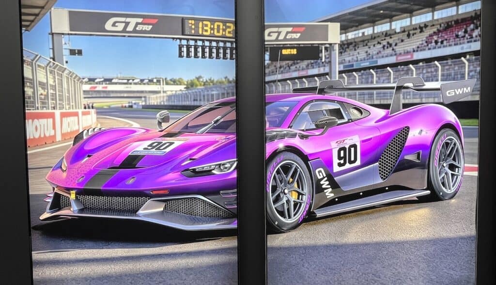Rendering of the proposed 2027 GWM mid-engine GT3 supercar at the 2026 Beijing auto show