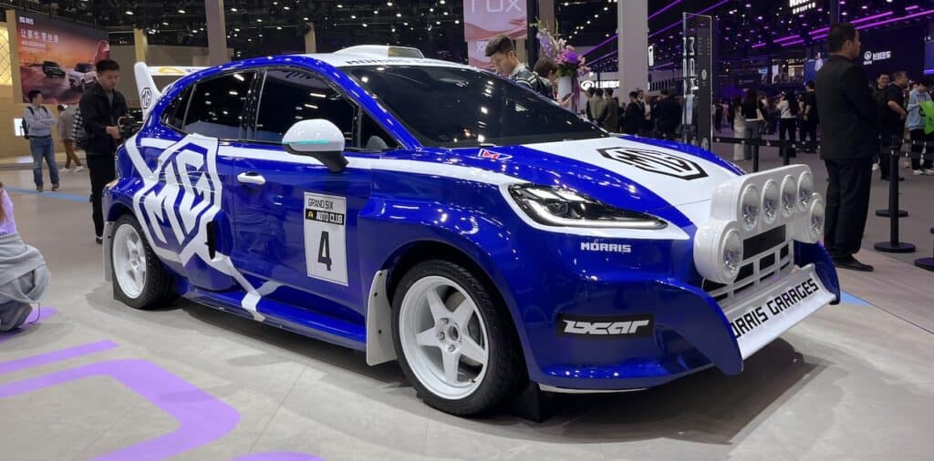 MG4 EV is wide body Metro 6R4 tribute at the 2026 Beijing auto show