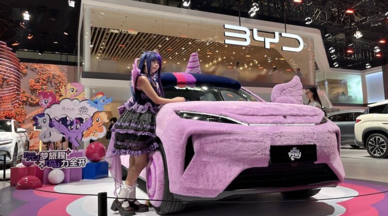 My Little Pony BYD Atto 3 at the 2026 Beijing auto show