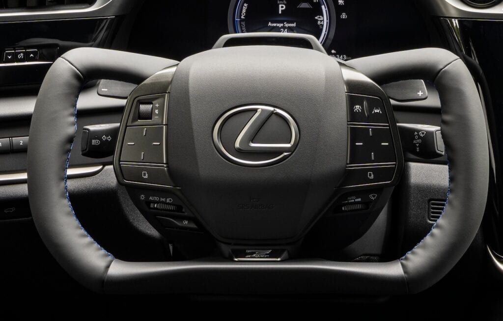 2026 Lexus RZ 550e F Sport yoke