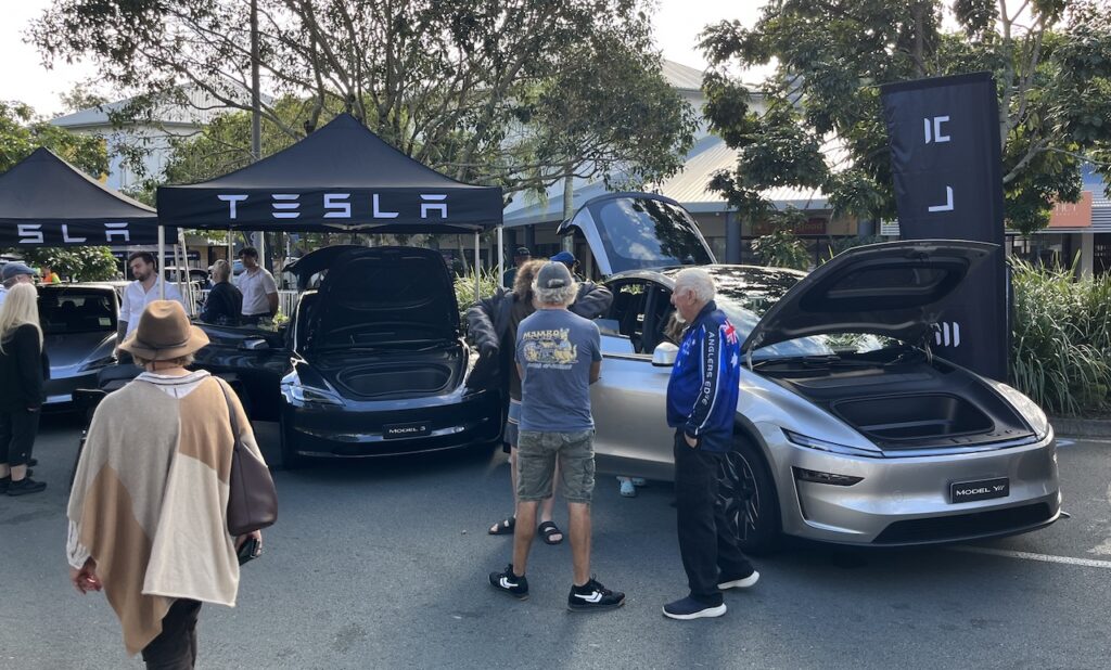 Tesla range at the 2026 Noosa EV & Electrify Everything Expo