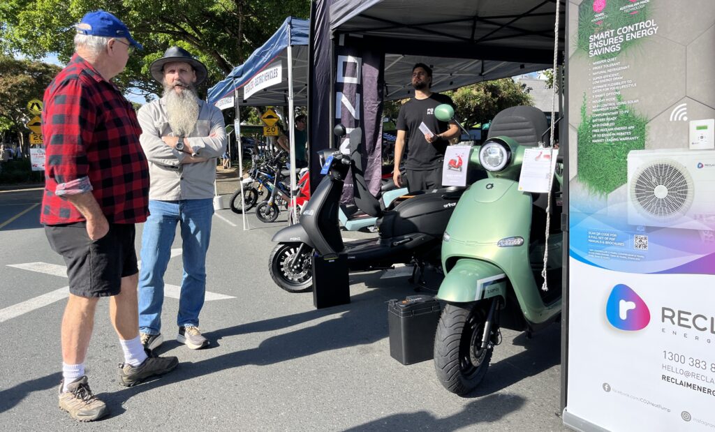 Electric scooters at the 2026 Noosa EV & Electrify Everything Expo