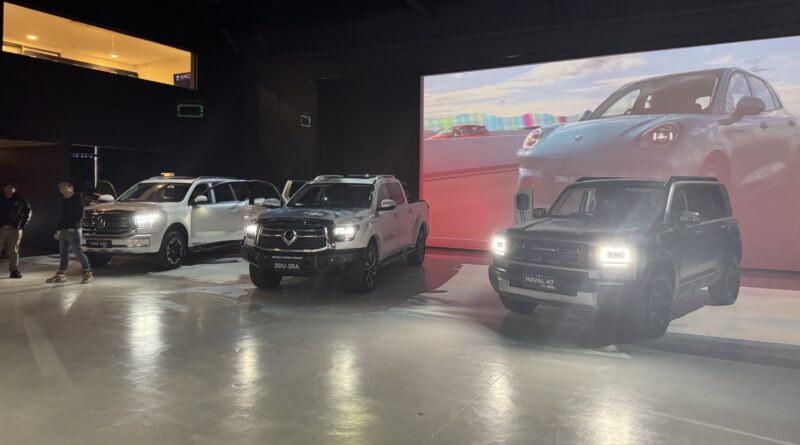 GWM Tank 500, GWM Cannon Alpha and GWM Haval H7.