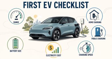 Checklist for buying your first EV.