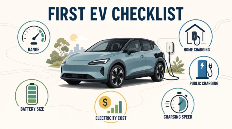 Checklist for buying your first EV.