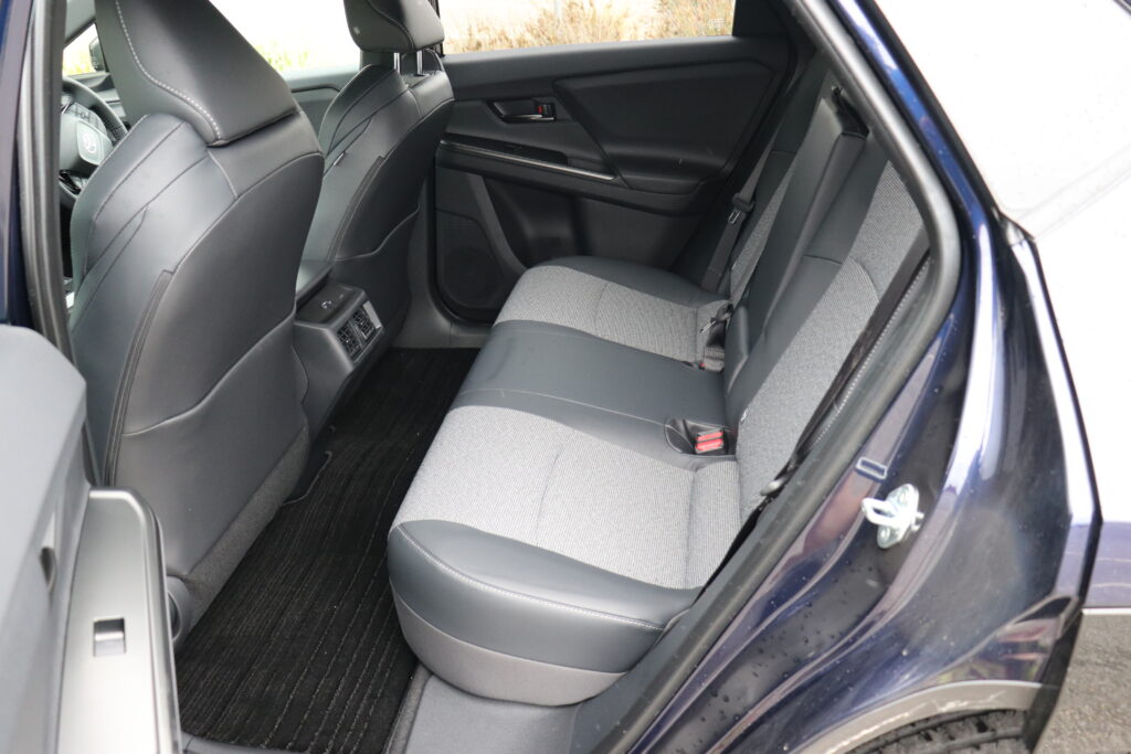 Toyota bZ4X backseat